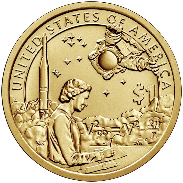 2019 Sacagawea dollar featuring John Herrington's spacewalk